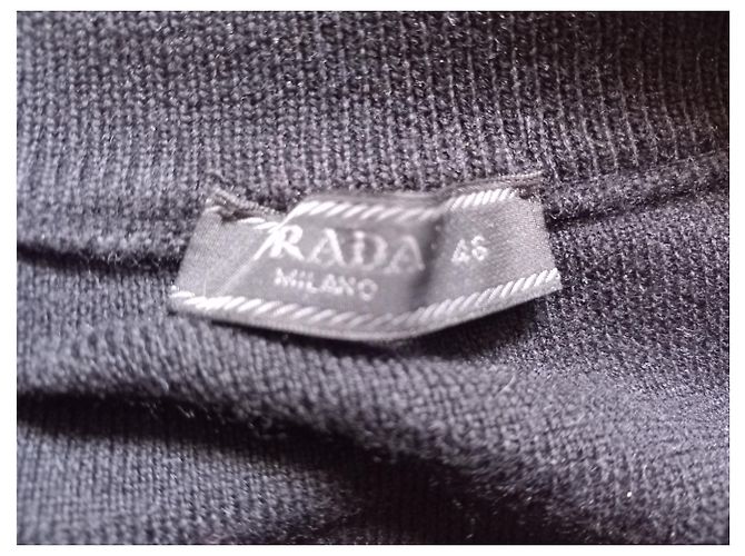 Giacca Prada in lana e nylon nera Nero - vista 8