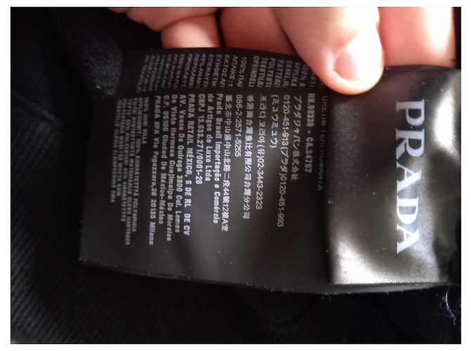 Giacca Prada in lana e nylon nera Nero - vista 9