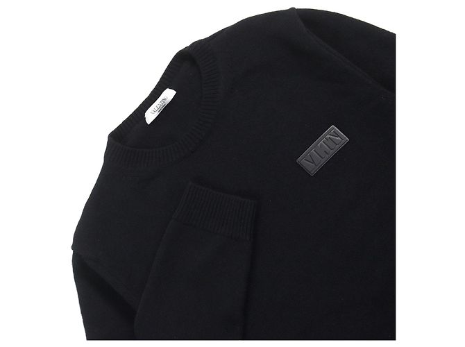 Valentino Kaschmir Rundhals-Pullover Schwarz S - Ansicht 2