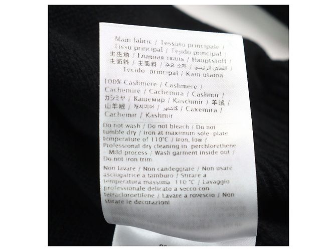 Valentino Kaschmir Rundhals-Pullover Schwarz S - Ansicht 7