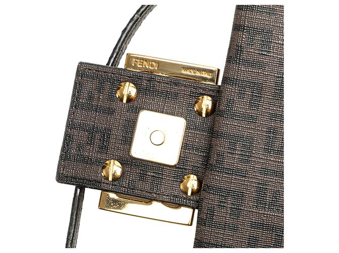 Borsa a tracolla Fendi Zucchino Spalmati marrone - vista 11