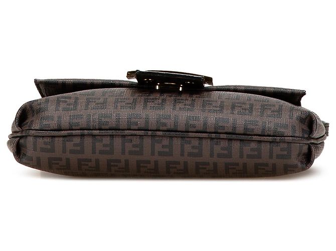 Borsa a tracolla Fendi Zucchino Spalmati marrone - vista 3