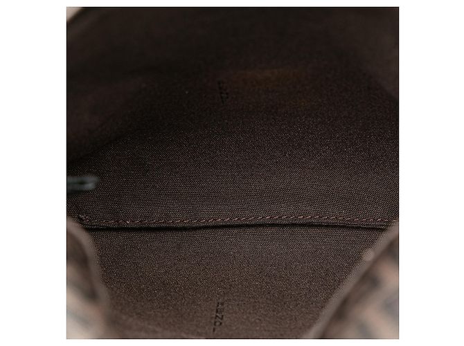 Borsa a tracolla Fendi Zucchino Spalmati marrone - vista 4
