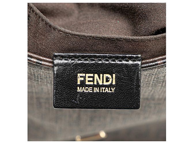 Borsa a tracolla Fendi Zucchino Spalmati marrone - vista 5