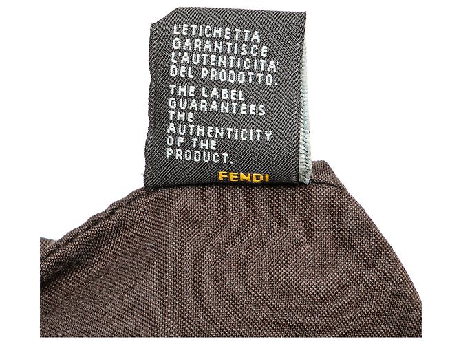 Borsa a tracolla Fendi Zucchino Spalmati marrone - vista 7