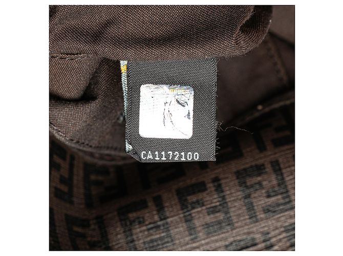 Borsa a tracolla Fendi Zucchino Spalmati marrone - vista 8