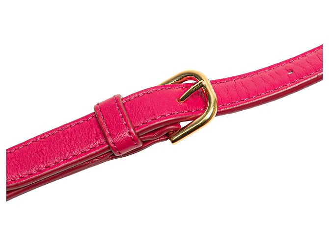 Céline Celine Pink Quilted Pelle di Vitello C Charm Crossbody Rosa - vista 10