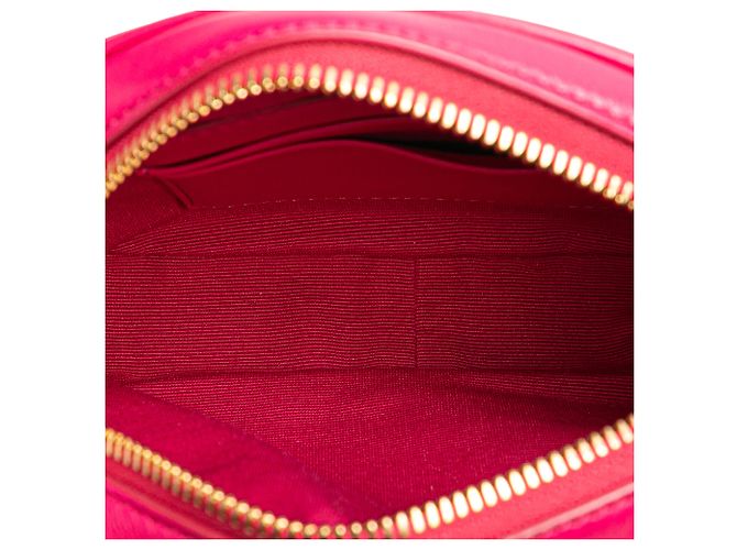 Céline Celine Pink Quilted Pelle di Vitello C Charm Crossbody Rosa - vista 4