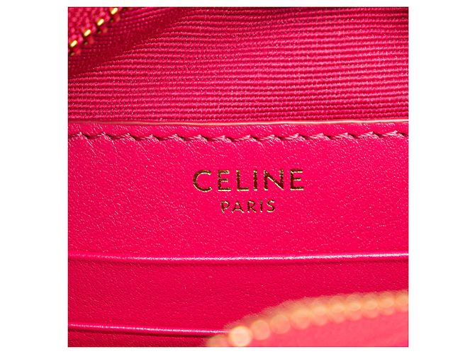 Céline Celine Pink Quilted Pelle di Vitello C Charm Crossbody Rosa - vista 5