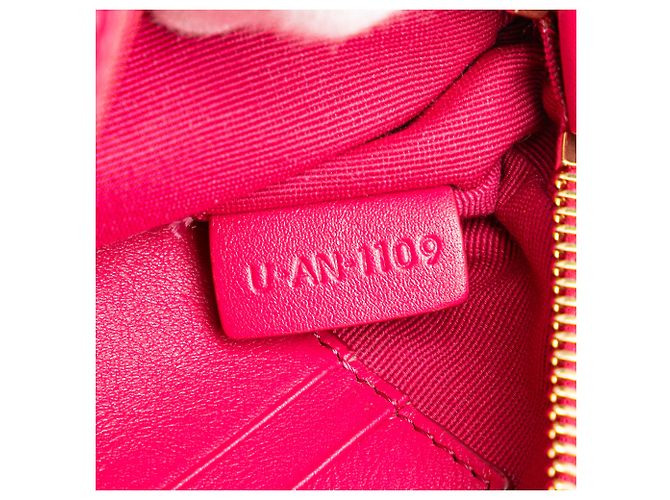 Céline Celine Pink Quilted Pelle di Vitello C Charm Crossbody Rosa - vista 7