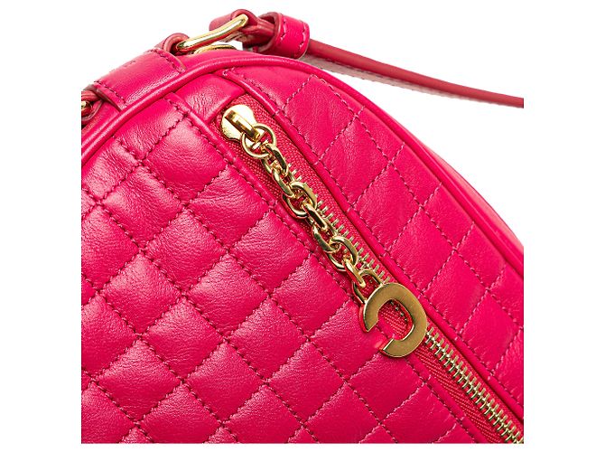 Céline Celine Pink Quilted Pelle di Vitello C Charm Crossbody Rosa - vista 9