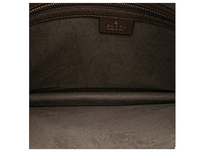 Clutch Farfalla Gucci Brown GG Supreme Web Marrone Beige - vista 4