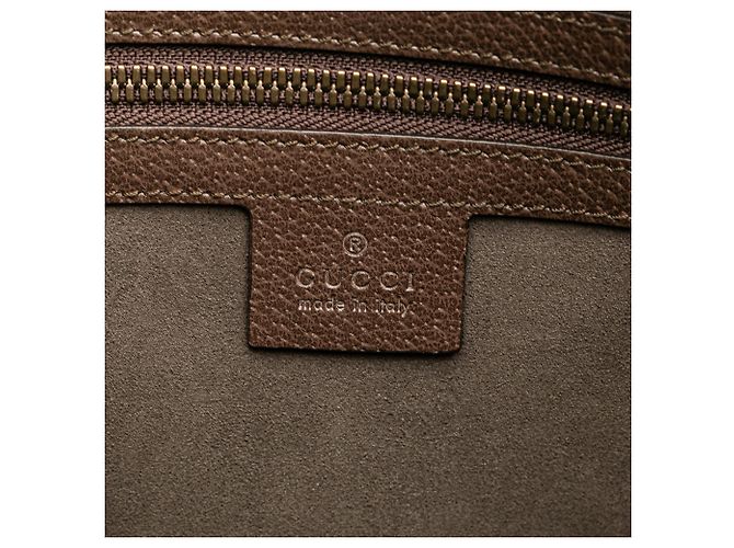 Clutch Farfalla Gucci Brown GG Supreme Web Marrone Beige - vista 5