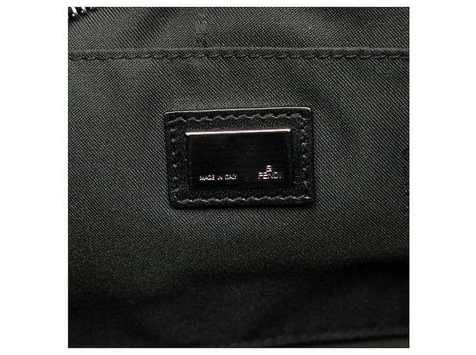 Borsa a mano Fendi Black Micro Zucchino in tela Nero - vista 5