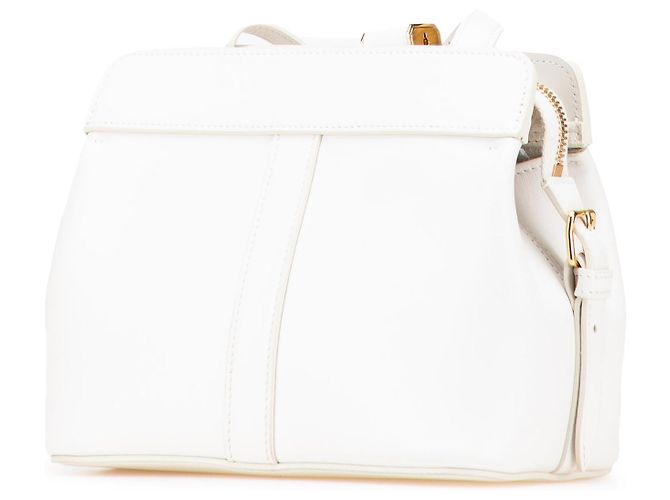 Céline Cabas in pelle bianca per adolescenti Celine De France Bianco - vista 2