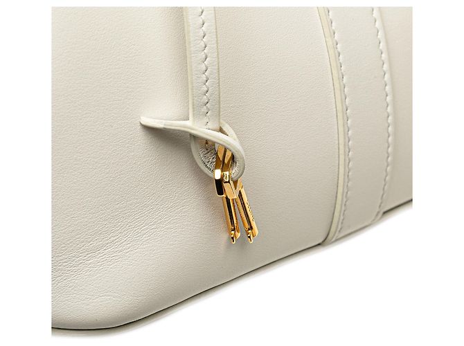 Céline Cabas in pelle bianca per adolescenti Celine De France Bianco - vista 7