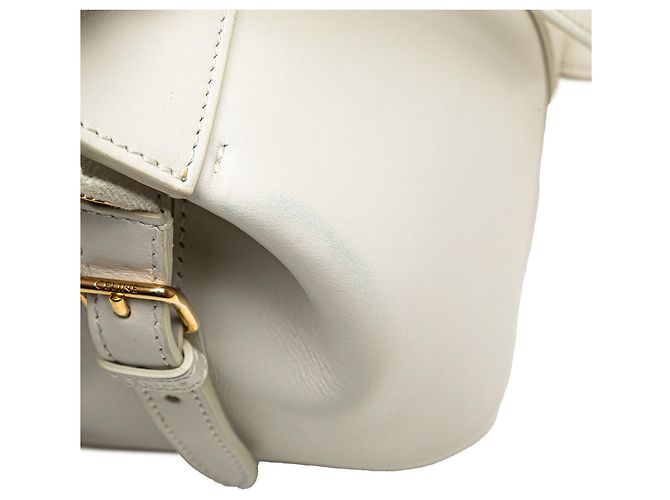Céline Cabas in pelle bianca per adolescenti Celine De France Bianco - vista 9