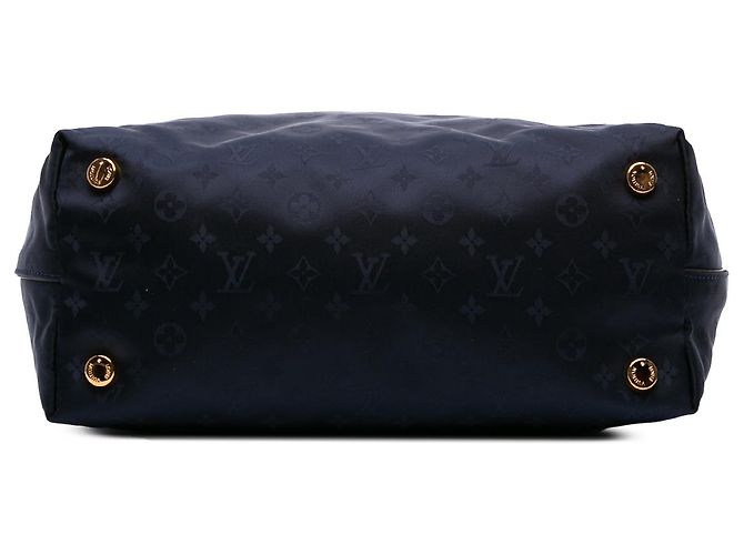 Louis Vuitton Monograma Azul Nylon Desejo Lockit Vertical MM Azul marinho - vista 3