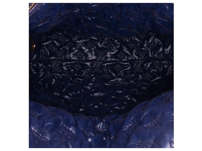 Louis Vuitton Monograma Azul Nylon Desejo Lockit Vertical MM Azul marinho - vista 4