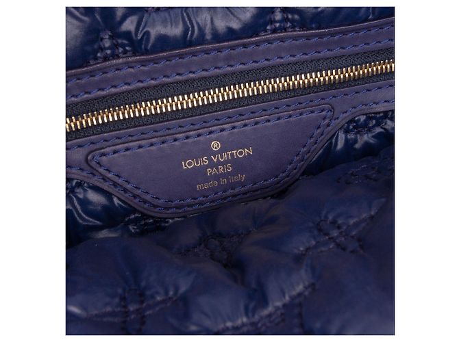 Louis Vuitton Monograma Azul Nylon Desejo Lockit Vertical MM Azul marinho - vista 5