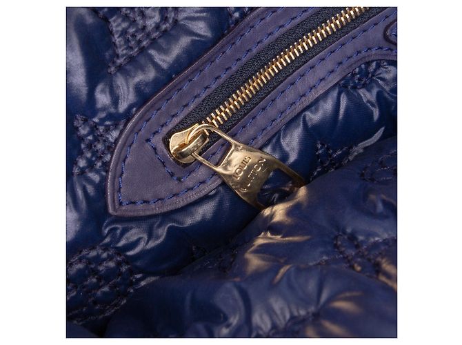 Louis Vuitton Monograma Azul Nylon Desejo Lockit Vertical MM Azul marinho - vista 7