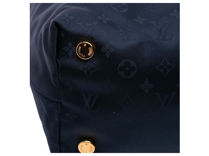 Louis Vuitton Monograma Azul Nylon Desejo Lockit Vertical MM Azul marinho - vista 8