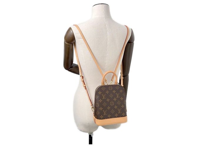 Zaino Alma Monogram Louis Vuitton Rosso - vista 5
