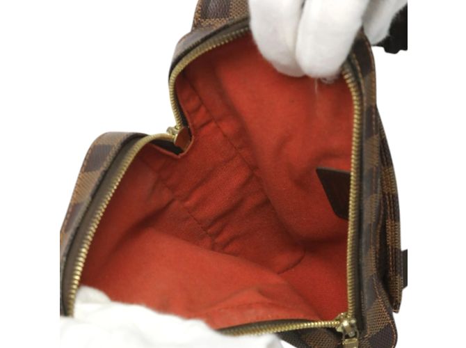 Borsa a tracolla Damier Jeronimos di Louis Vuitton Marrone Damier ebene - vista 13
