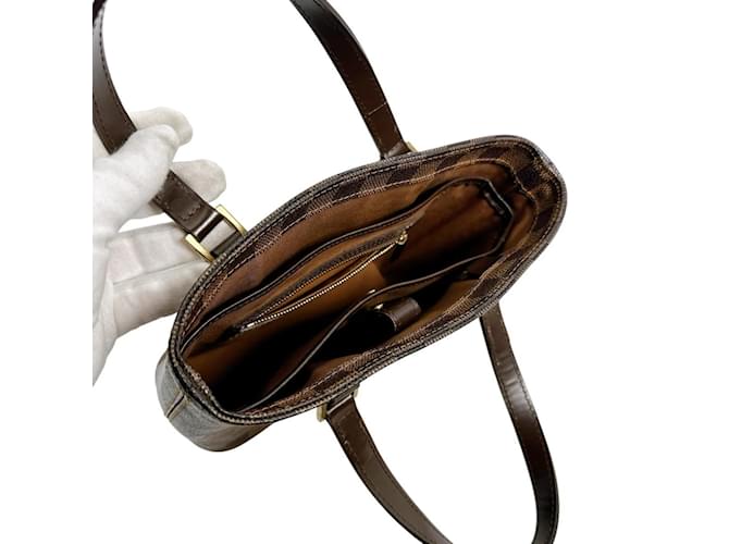 Borsa Louis Vuitton Damier Vavin PM Marrone Damier ebene - vista 11