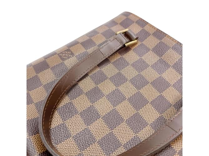 Borsa Louis Vuitton Damier Vavin PM Marrone Damier ebene - vista 9