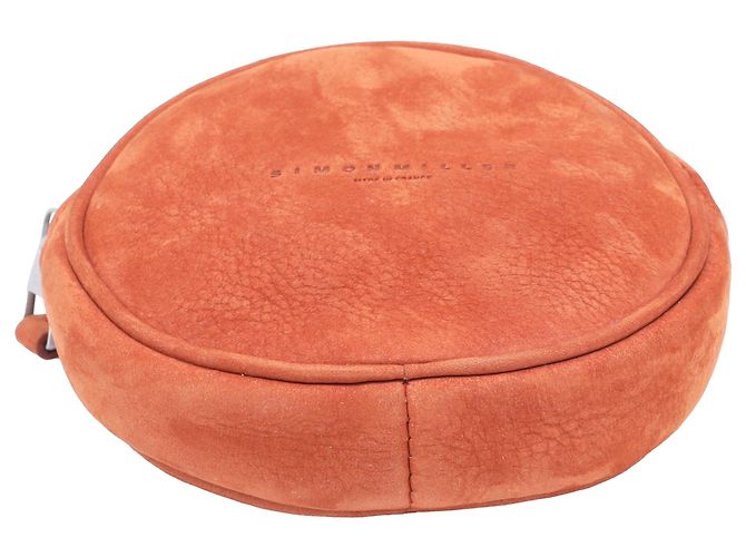 Pochette Circle Pop Simon Miller in suede marrone Rosso - vista 4