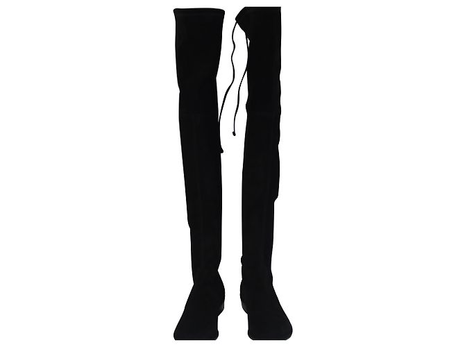 Botas Over-The-Knee Lowland de Stuart Weitzman en Ante Negro - vista 2