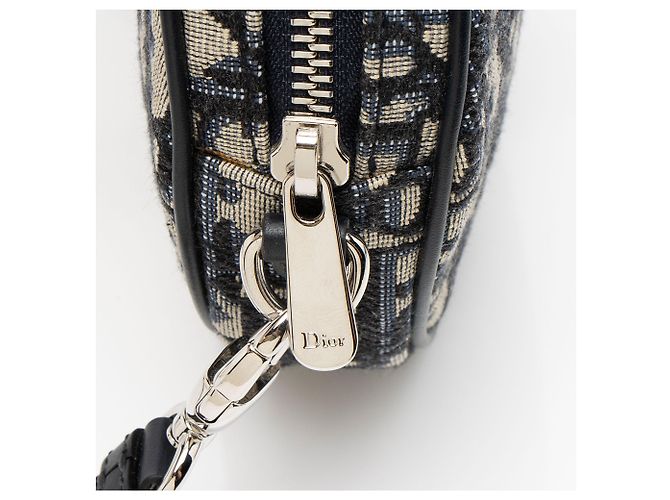 Borsa a spalla Dior Oblique Baby Ball Blu - vista 10