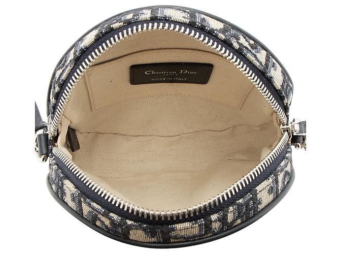 Borsa a spalla Dior Oblique Baby Ball Blu - vista 7