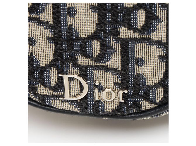 Borsa a spalla Dior Oblique Baby Ball Blu - vista 9