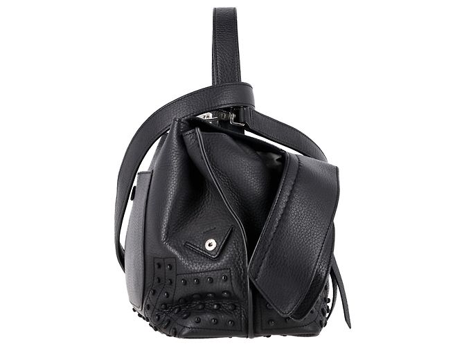 Borsa Wave Top Handle di Tod's in pelle nera Nero - vista 2