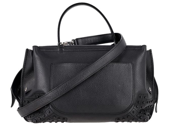 Borsa Wave Top Handle di Tod's in pelle nera Nero - vista 3