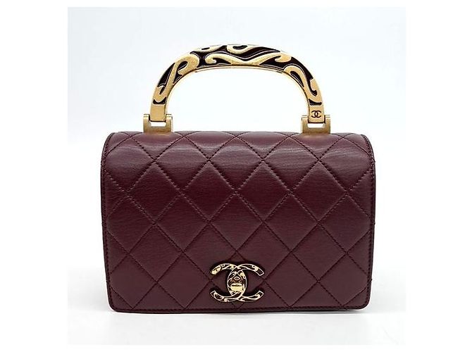 Timeless Borsa a tracolla con manico superiore Chanel Rosso - vista 2