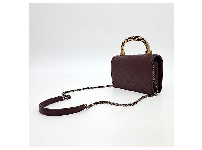 Timeless Borsa a tracolla con manico superiore Chanel Rosso - vista 3