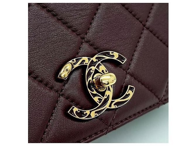 Timeless Borsa a tracolla con manico superiore Chanel Rosso - vista 4