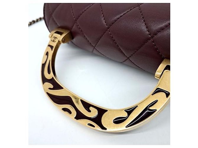 Timeless Borsa a tracolla con manico superiore Chanel Rosso - vista 5