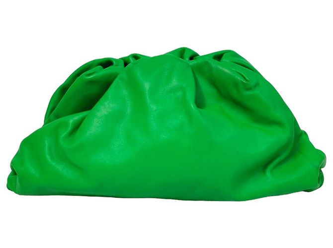 Bottega Veneta La Pouch Clutch Verde - vista 3