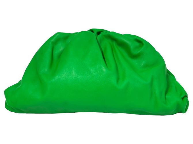 Bottega Veneta La Pouch Clutch Verde - vista 4