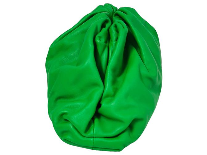 Bottega Veneta La Pouch Clutch Verde - vista 5