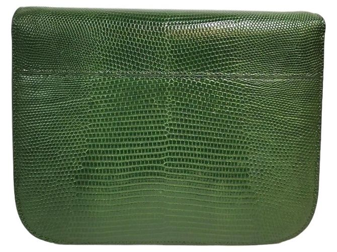 Céline Celine Classic Medium Green Lizard - view 4