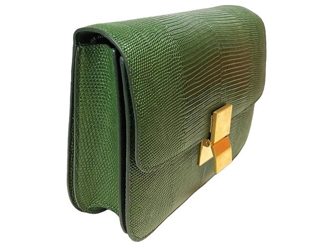 Céline Celine Classic Medium Green Lizard - view 6