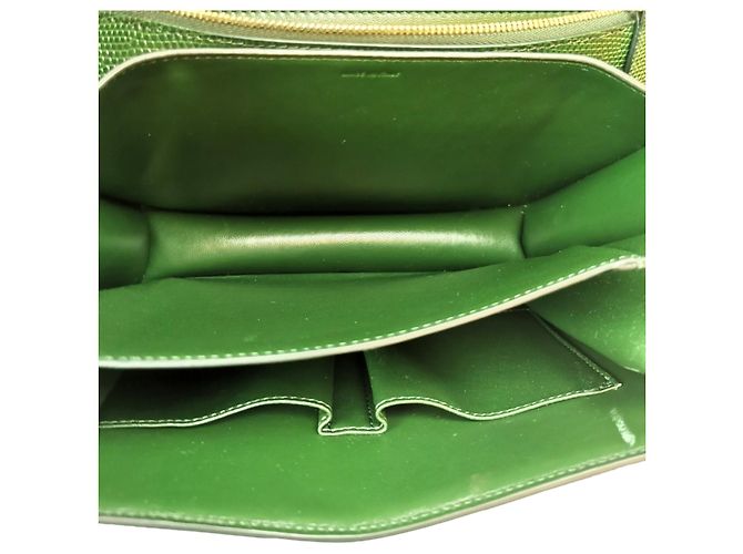 Céline Celine Classic Medium Green Lizard - view 8