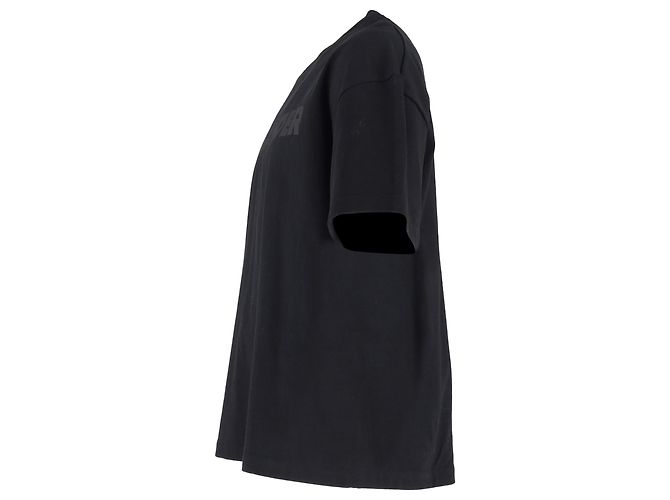 Camiseta con logo Jil Sander en algodón negro - vista 2