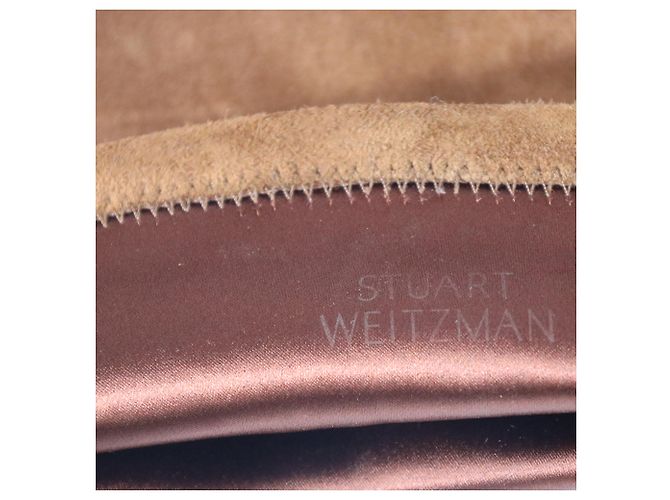 Botas Over-The-Knee Lowland Stuart Weitzman en Ante Marrón Castaño Roja - vista 7