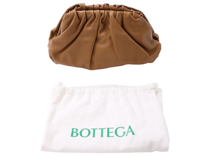 Pochette Bottega Veneta in pelle marrone Rosso - vista 9